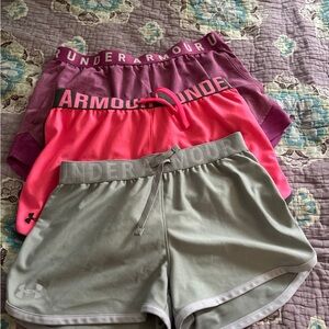 Under Armour Women's Athletic Shorts - Purple, Pink, Gray